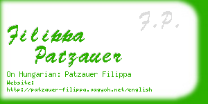filippa patzauer business card